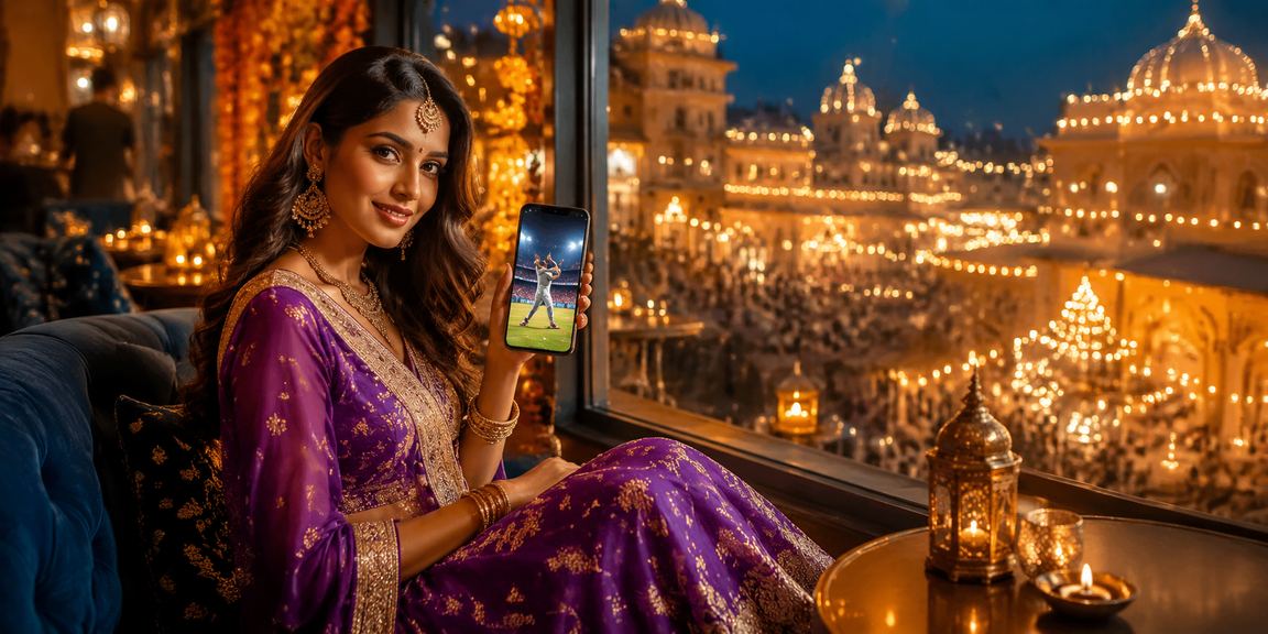 Indian sports betting celebration during Diwali festival