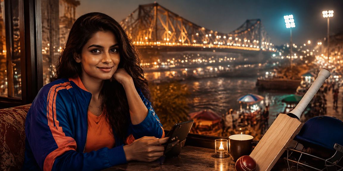 Kolkata Howrah Bridge cricket betting night market